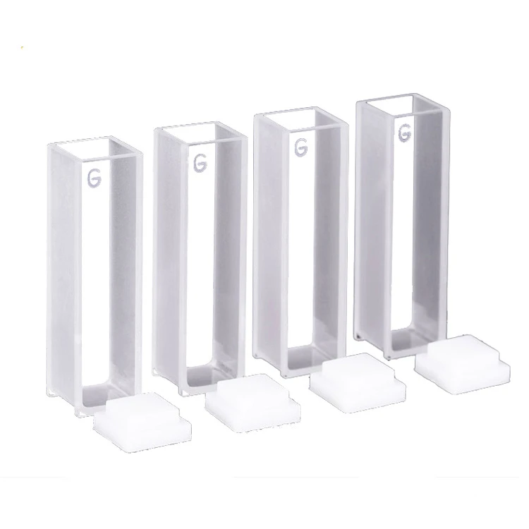 Standard 10mm Spectrophotometer Quartz Cuvette 3.5ml Optical Glass Cuvette with Lid