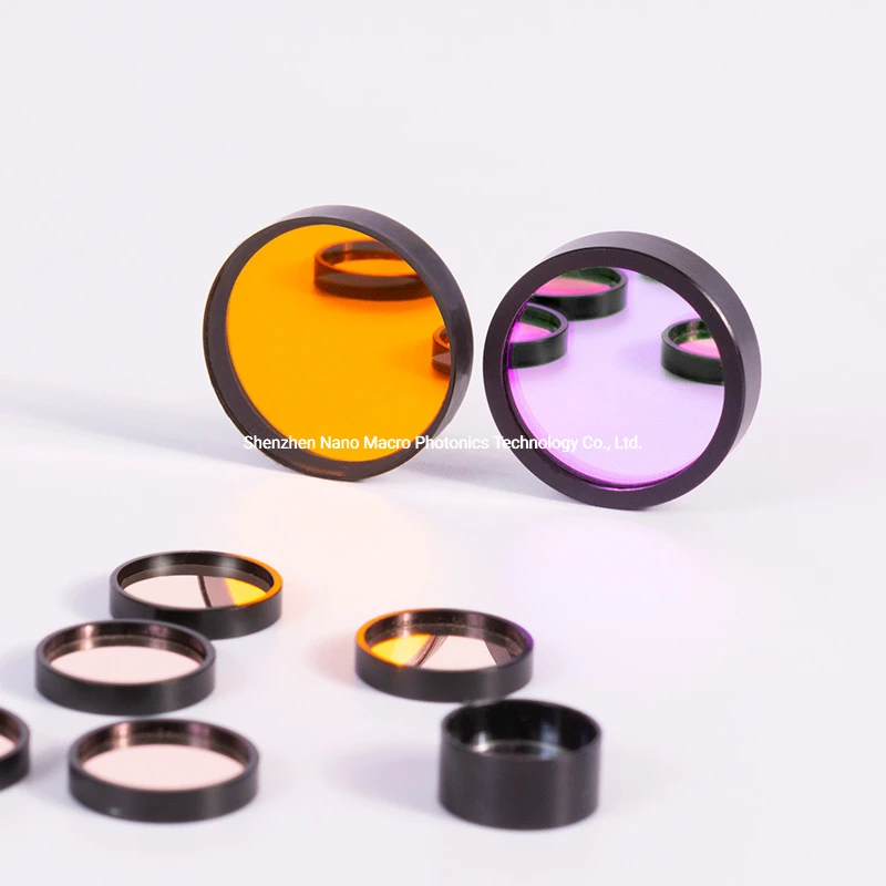Stocked Custom Bk7 Schott Glass Bandpass Optical Filter 350nm to 1100nm