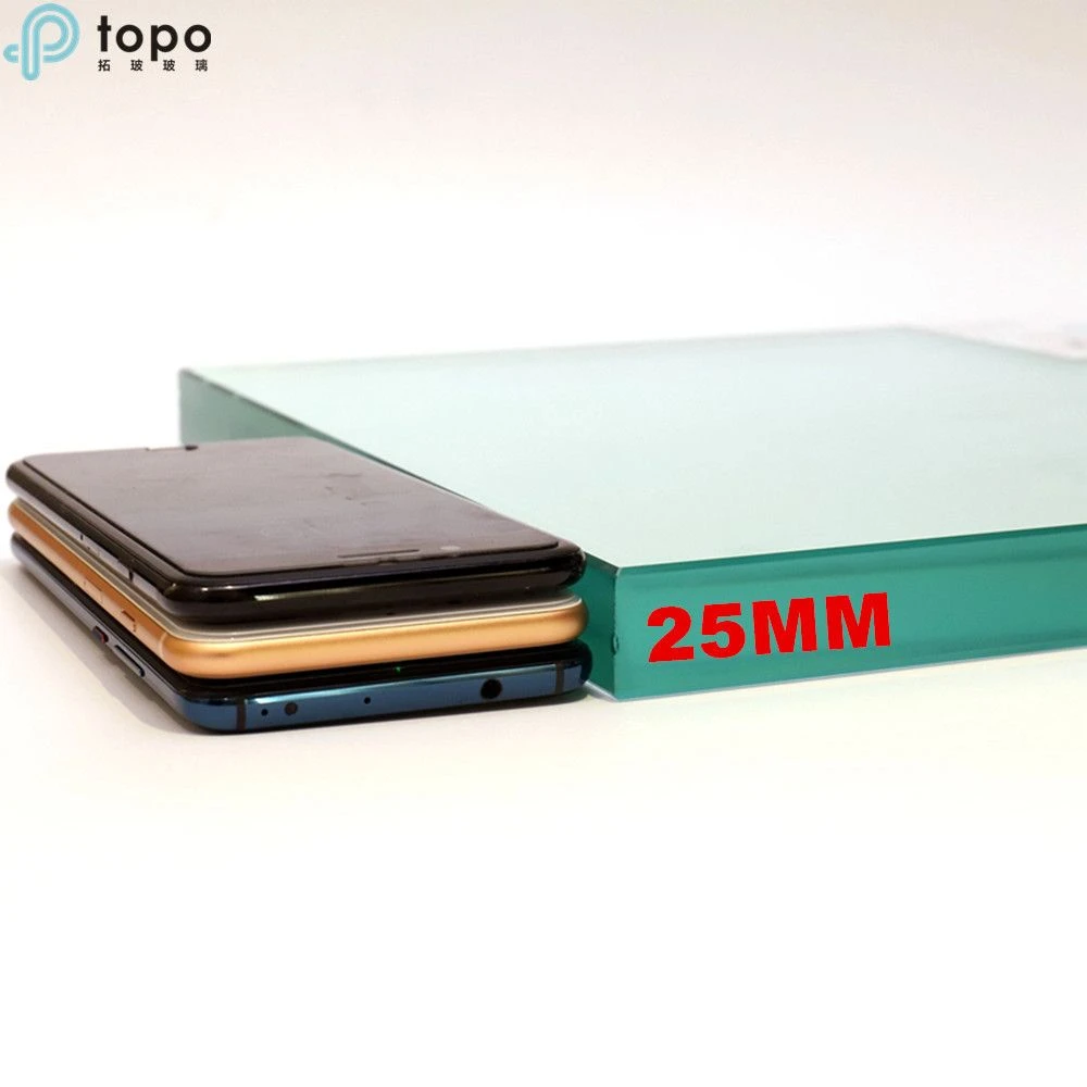 Temperable 22mm/25mm Clear Transparent Float Building Sheet Glass (W-TP)