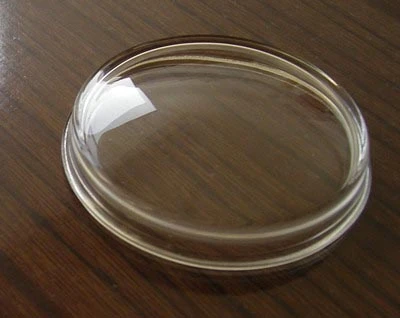 Tempered Round Water Meter Glass Cover, Polished Edge Instrument Glass Lens