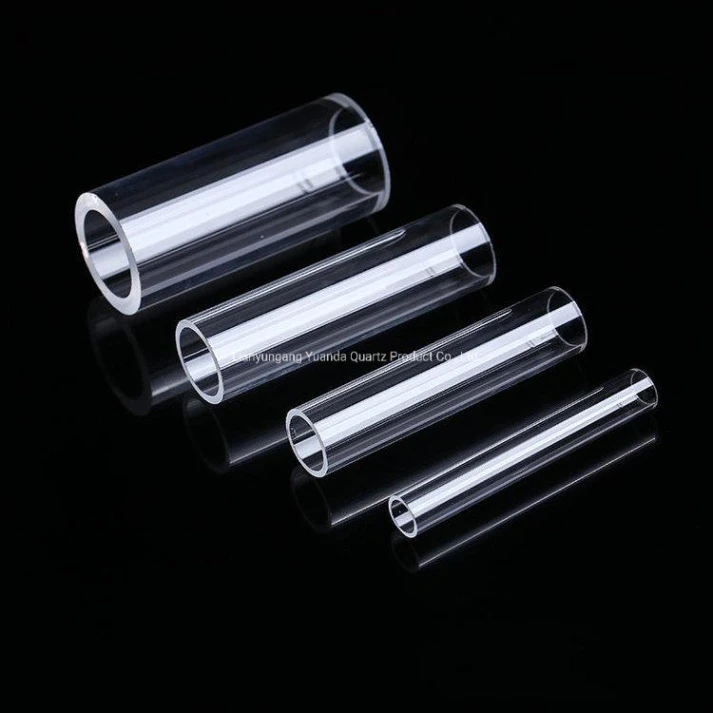 Transparent Quartz Glass Tube Fused Silica Pipe