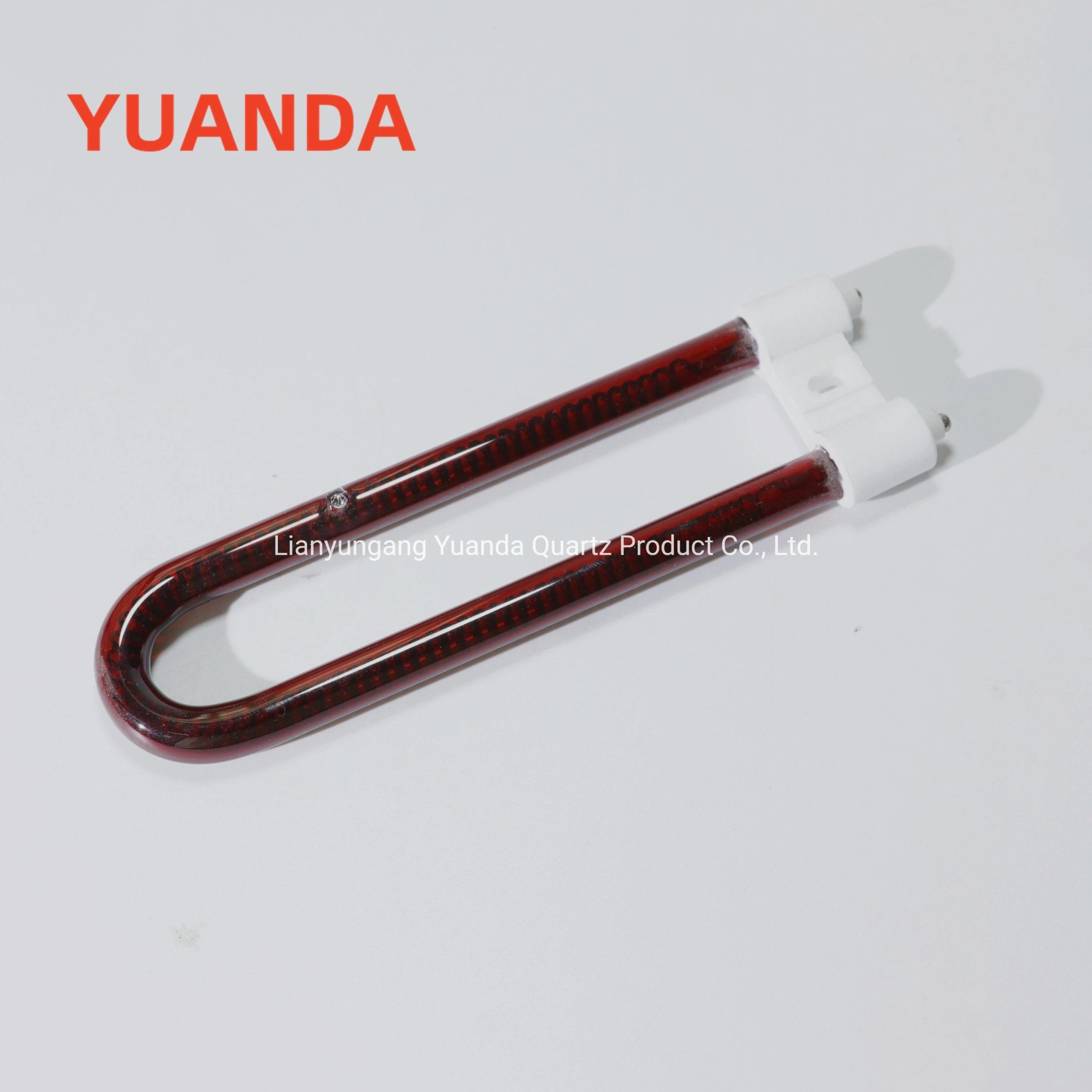 U-Shaped Ruby Carbon Fiber Quartz Heating Lamp 500W
