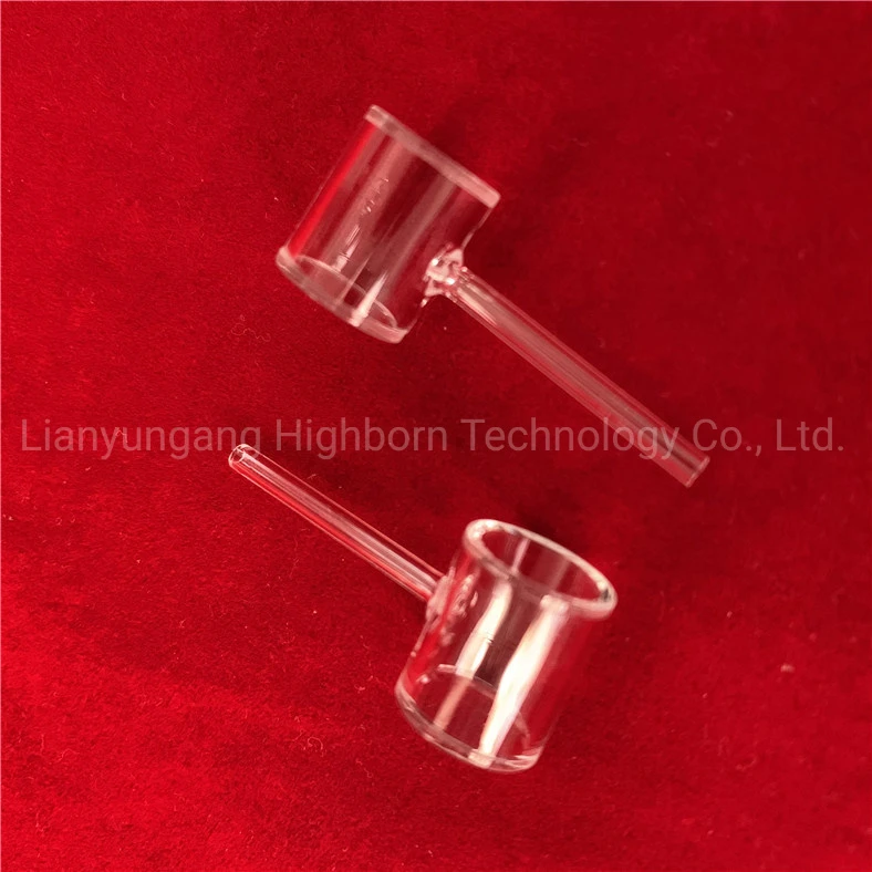 UV Polishing Transparent Scoop Type Flow Tube Quartz Glass Cuvette for Laboratory