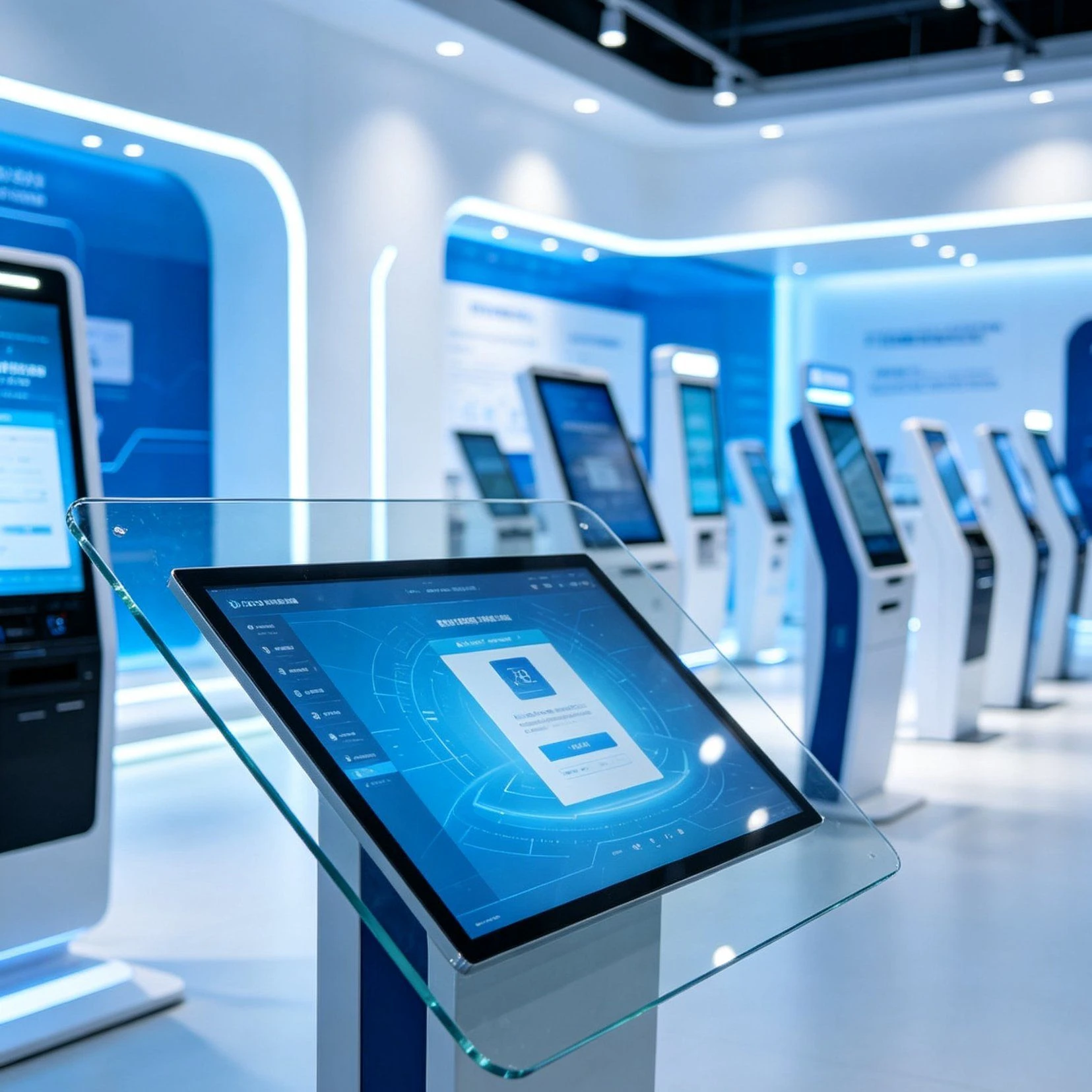 Water Resistant Industrial Touch Screen Custom Cover Glass for Vending Machine